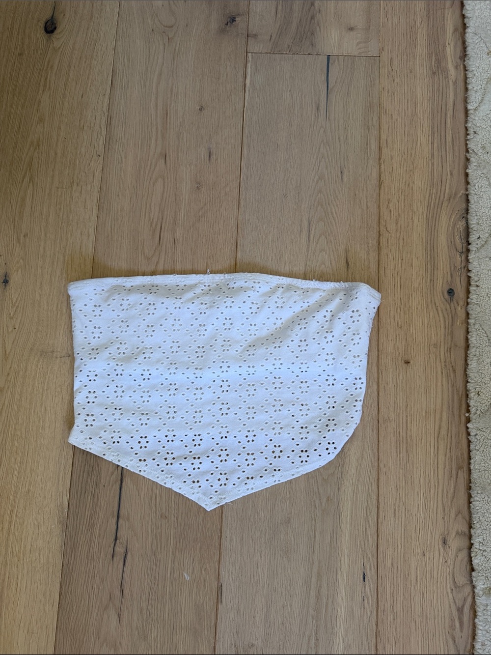 Urban Outfitters White Eyelet Bandana Crop Top